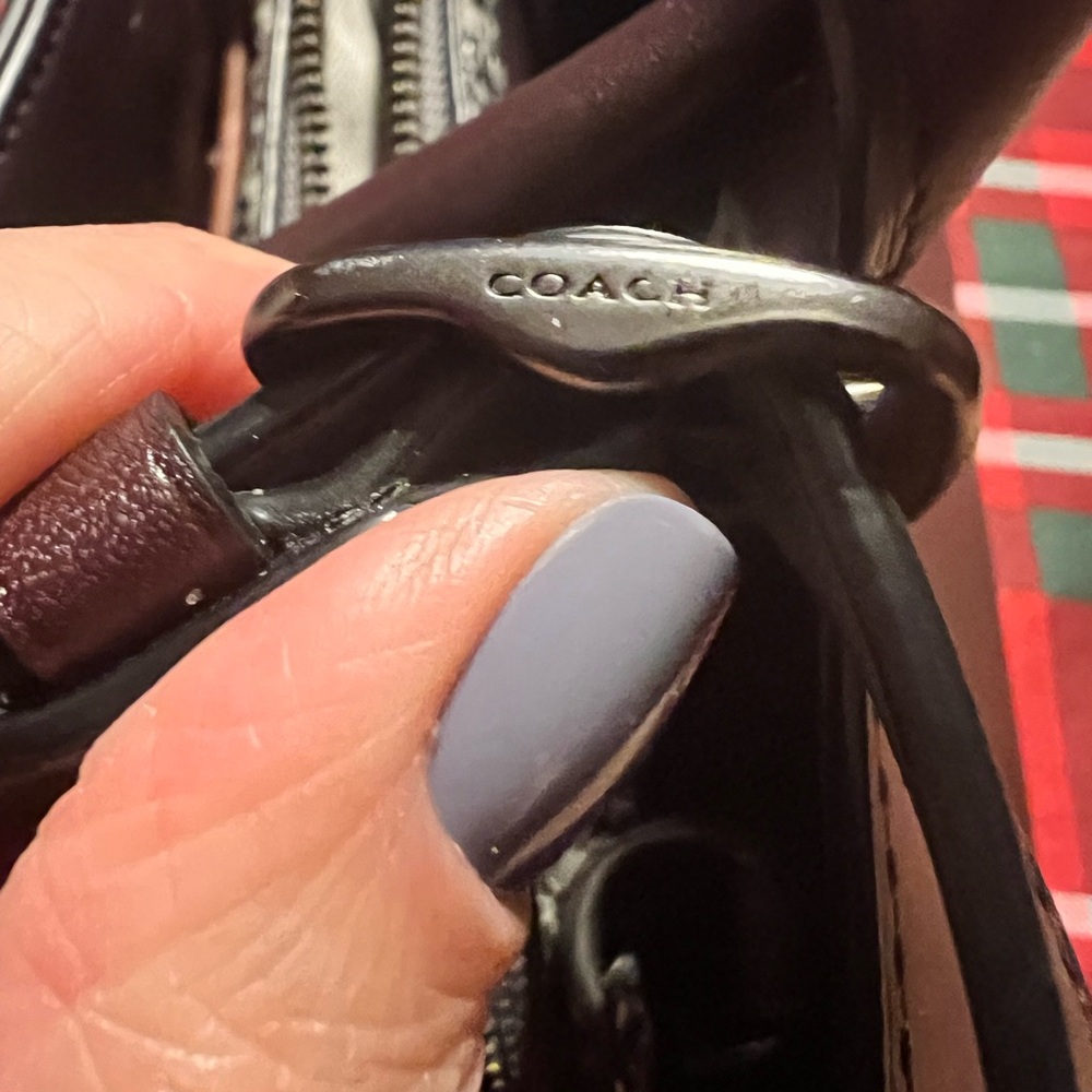 Coach Leather Satchel in Oxblood - Picture 5 of 15